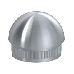 Ukončenie na trubku ø 42,4 mm, leštená nerez AISI 304 Ukončenie na trubku ø 42,4 mm, leštená nerez AISI 304